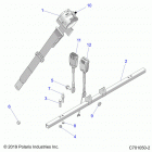 RZR 570 3PC Body, seat mounting and belts - z20cha57k2 (c701050-2)