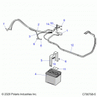 POLARIS GENERAL 1000 4P DELUXE (G21G4D99AW/BW) Electrical, battery - g21g4d99aw  /  bw (c700798-5)