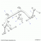 POLARIS GENERAL 1000 XP DELUXE OPT 1 (G21GXJ99AJ/AZ/BJ/BZ) Suspension, front stabilizer bar- g21gxj99aj  /  az  /  ...