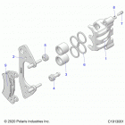 POLARIS GENERAL 1000 EPS PREMIUM (G21GAP99AM/BM) Brakes, front caliper - g21gap99am  /  bm (c1913061)
