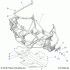 RZR TRAIL S 1000 EPS EU/TRACTOR (Z21ASE99F5/S99C5) Chassis, main frame and skid plate - z21ase99a5 (c701084...