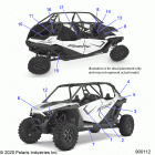 RZR PRO XP 4 (Z21R4C92AL/BL/D92AM/BM/E92AS/BS) Body, decals - z21r4c92al  /  bl  /  d92am  /  bm  /  e9...