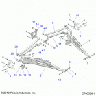 RZR TURBO S4 (Z21P4E92AE/AN/BE/BN/L92AL/AT/BL/BT) Suspension, rear control arms - z21p4e92ae  /  an  /  be...