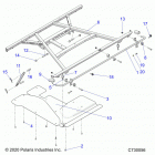 RANGER XP 1000 RC (R21RRK99A9/AP/AW/B9/BP/BW) Body, box, mounting - r21rrk99a9  /  ap  /  aw  /  b9  /...