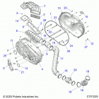 RANGER 1000XP CREW NSTR UL (R21RSY99A9/AC/AP/AW/B9/BC/BP/BW) Drive train, clutch cover and ducting - r21rsy99a9  /  a...