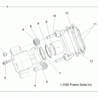 RANGER EV Brakes, rear caliper - r21maae4g8  /  g9 (49rgrcaliperrr...