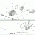 RZR PRO XP 4 (Z21R4C92AL/BL/D92AM/BM/E92AS/BS) Engine, dipstick and oil filter - z21r4c92al  /  bl  /  ...