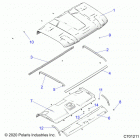 RANGER 1000XP NSTR UL (R21RRY99A9/AC/AP/AW/B9/BC/BP/BW) Body, roof - r21rry99a9  /  ac  /  ap  /  aw  /  b9  /  ...