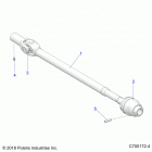 POLARIS GENERAL 1000 4P PREMIUM (G21G4P99AM/BM) Drive train, front prop shaft - g21g4p99am  /  bm (c7001...