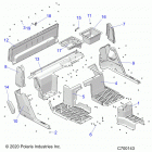 RANGER CREW XP 1000 (R21RSE99NP) Body, floor, rear - r21rse99np (c700143)