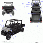 RANGER 570 CREW Body, decals - r21m4a57b1  /  b9  /  ebx (900179)