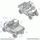 RANGER 1000XP PS MUD (R21RRM99AG) Body, decals - r21rrm99ag (21rgr1000xppsdecal)