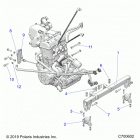RANGER 1000 FULL SIZE (R21TAA99A1/A7/B1/B7) Engine, mounting - r21taa99a1  /  a7  /  b1  /  b7 (c700...