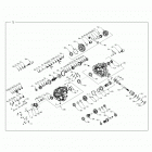 RZR 570 Drive train, main gearcase - z20che57am (1334345)