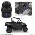 POLARIS GENERAL 1000 EPS PREMIUM (G21GAP99AM/BM) Body, decals, warning - g21gap99am  /  bm (900157-1-01)