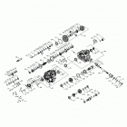 RANGER 570 CREW FULL SIZE (R21CDA57A1/B1) Drive train, main gearcase - r21cda57a1  /  b1 (702664)