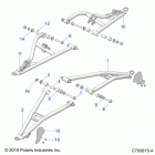 POLARIS GENERAL 1000 DLX (G20GXD99AP/AG) Suspension, front control arms - g20gxd99ap  /  ag (c700...