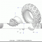 POLARIS GENERAL 1000 4P PREMIUM (G21G4P99AM/BM) Wheels, front - g21g4p99am  /  bm (c701130-1)