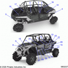 RZR XP 4 1000 HIGH LIFTER (Z21N4M99AG) Body, decals - z21n4m99ag (900237)