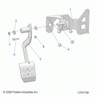 RANGER 1000 FULL SIZE (R21TAA99A1/A7/B1/B7) Brakes, pedal - r21taa99a1  /  a7  /  b1  /  b7 (c701139...