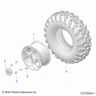 POLARIS GENERAL 1000 EPS (G21GAE99A4) Wheels, front - g21gae99a4 (c0705003-1)