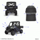 RANGER 1000XP PS NSTR (R21RRZ99A9/AC/AP/AW/B9/BC/BP/BW) Body, decals - r21rrz99a9  /  ac  /  ap  /  aw  /  b9  /...