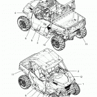 POLARIS GENERAL 1000 XP HUNTER (G21GXH99AL/BL) Body, decals - g21gxh99al  /  bl (702778)