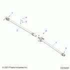 RZR PRO XP AUDIO (Z21RAF92AH/BH) Drive train, front prop shaft - z21raf92ah  /  bh (c0704...