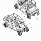 POLARIS GENERAL 1000 XP 4P HUNTER (G21GMH99AL/BL) Body, decals - g21gmh99al  /  bl (702785)