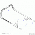 RZR PRO XP 4 (Z21R4C92AL/BL/D92AM/BM/E92AS/BS) Body, grab bar, passenger - z21r4c92al  /  bl  /  d92am ...