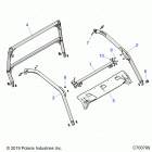 POLARIS GENERAL 1000 EPS DLX (G21GAD99AC/AW/BC/BW) Chassis, cab frame - g21gad99ac  /  aw  /  bc  /  bw (c7...