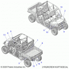 RANGER 1000 XP TX (R21RRF99AK) Body, decals - r21rrf99ak (21rgrcrew1kxptxdecal)