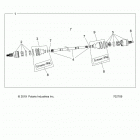 POLARIS GENERAL 1000 XP 4P RC (G20GMJ99AP/BP/AG) Drive train, front half shaft - g20gmj99ap  /  bp  /  ag...