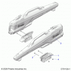 POLARIS GENERAL 1000 XP 4P HUNTER (G21GMH99AL/BL) Accessory, gun boot and mount - g21gmh99al  /  bl (c7011...