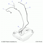RZR PRO TURBO S/T  (Z21PAE92AE/AN/BE/BN/L92AL/AT/BL/BT) Body, fuel lines, std.  - z21pae92ae  /  an  /  l92al  /...