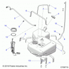 RANGER CREW 1000XP PS MUD (R21RSM99AG) Body, fuel tank - r21rsm99ag (c700715)