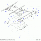 RANGER CREW XP 1000 PS HIGH LIFTER (R21RSM99AG) Body, box, mounting - r21rsm99ag (c7001238)