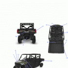 RANGER 1000 PS CREW  (R21T6A99A1/B1) Body, decals - r21t6a99a1  /  b1 (900200)