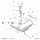 RZR XP 1000 (Z21NAM99AG) Body, fuel tank - z21nam99ag (c704999)