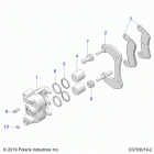 RZR PRO XP 4 (Z21R4C92AL/BL/D92AM/BM/E92AS/BS) Brakes, caliper, rear - z21r4c92al  /  bl  /  d92am  /  ...