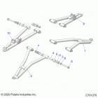 RANGER CREW 1000XP PS MUD (R21RSM99AG) Suspension, front control arms - r21rsm99ag (c701270)