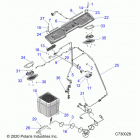 RANGER 1000XP CREW NSTR UL (R21RSZ99A9/AC/AP/AW/B9/BC/BP/BW) Body roof audio electrical, componants, ride command pre...