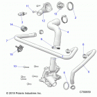 RANGER 1000XP RC (R21RRK99A9/AP/AW/B9/BP/BW) Engine, waterpump and bypass - r21rrk99a9  /  ap  /  aw ...