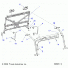 RANGER 1000XP PS NSTR (R21RRZ99A9/AC/AP/AW/B9/BC/BP/BW) Chassis, cab frame - r21rrz99a9  /  ac  /  ap  /  aw  / ...