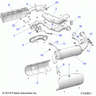 RANGER 1000 PS CREW  (R21T6A99A1/B1) Engine, exhaust system - r21t6a99a1  /  b1 (c700601)