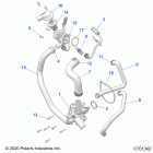 RZR XP 1000 (Z21NAM99AG) Engine, waterpump and bypass - z21nam99ag (c701342)