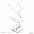 POLARIS GENERAL 1000 XP 4P (G20GMD99AP/AG) Body, hood - g20gmd99ap  /  ag (c700830-1)