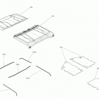 009 - Defender MAX HD10 - CAB - North America 09- body - skid plate - roof section