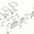 009 - Defender MAX HD10 - CAB - North America 09- seat - rear section - cab