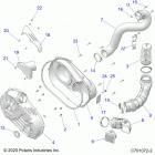 RZR Drive train, clutch cover and ducting - z20ase99ah  /  l...